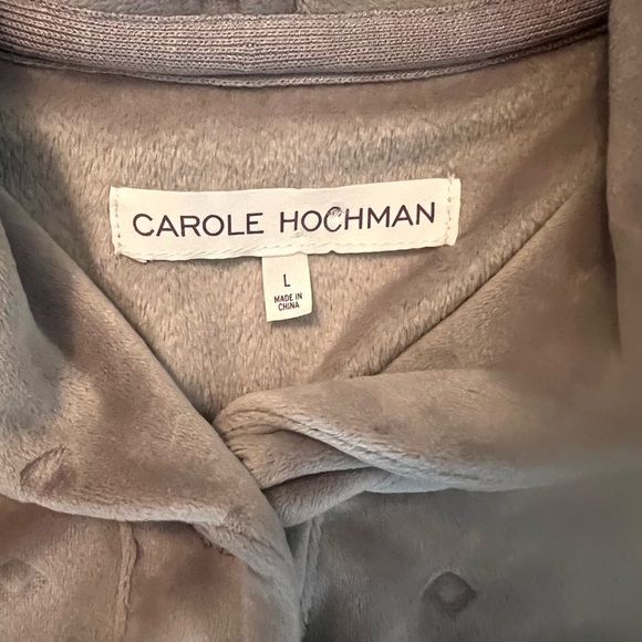 Carole Hochman Rolled Collar Two-Piece Lounge Set
Taupe/Light Rose, Size Large - Picture 3 of 12